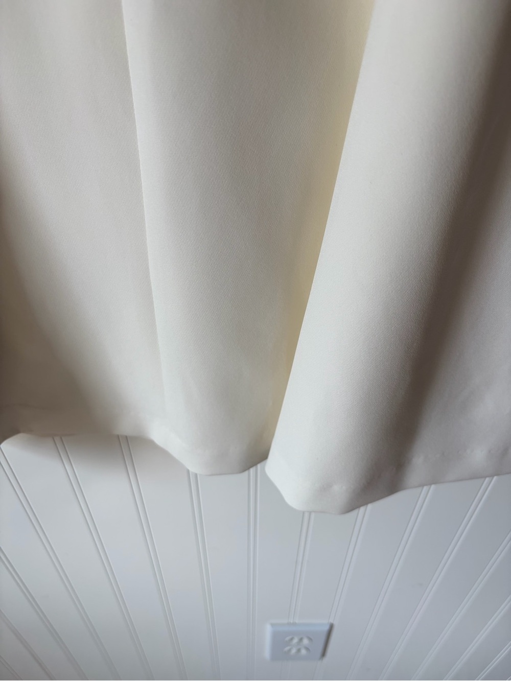 Preston & York Cream Ivory Elegant Feather-Sleeve Shift Dress NWTs size 10 - Picture 7 of 8